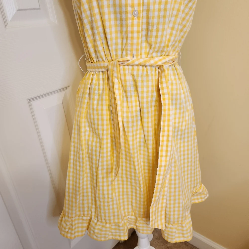 NWT Gingham Shirt Dress S - Picture 6 of 8